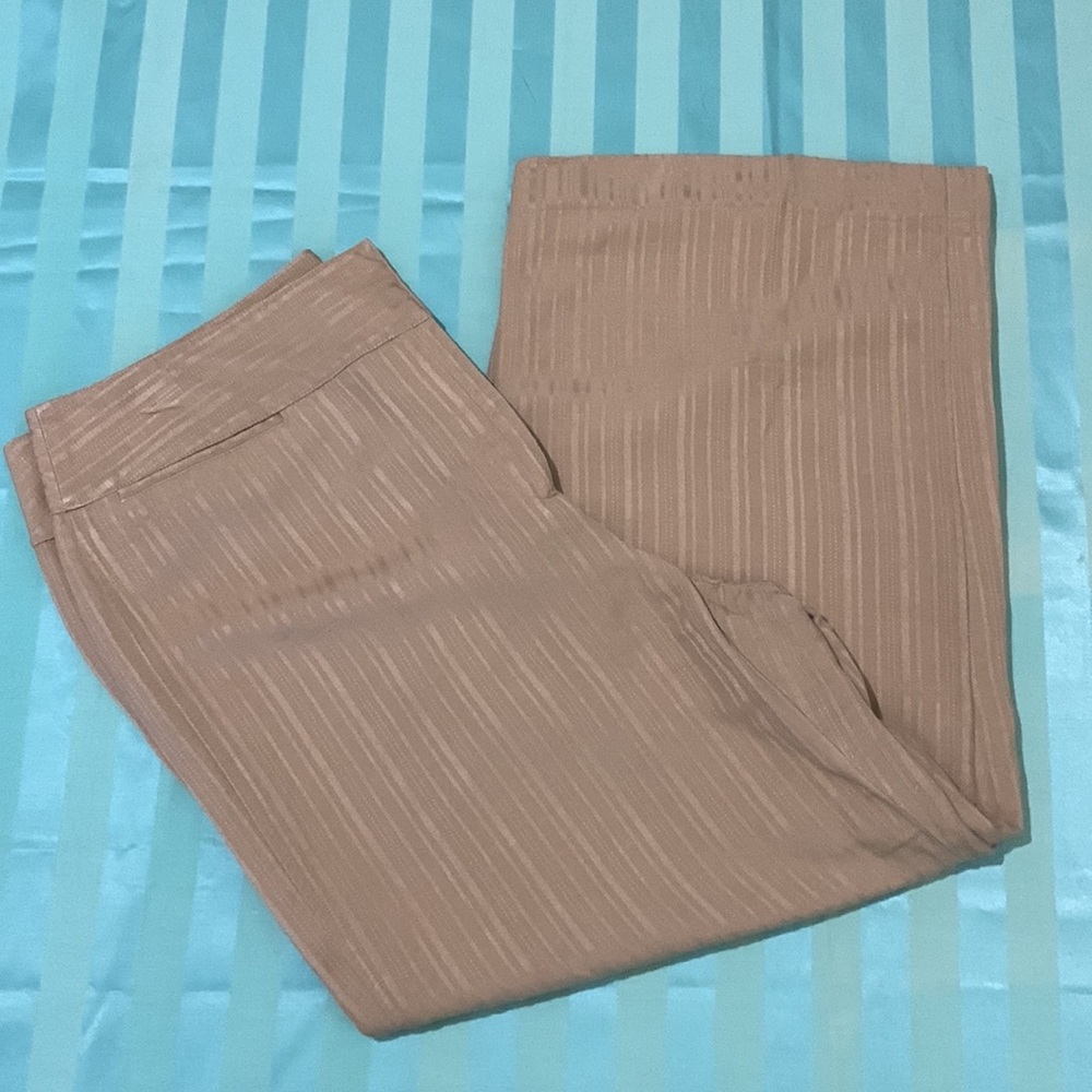 Emma Jones Pants Tan Linen/Rayon pants Capris size 10